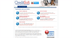 Desktop Screenshot of creditsoft.com