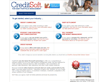 Tablet Screenshot of creditsoft.com
